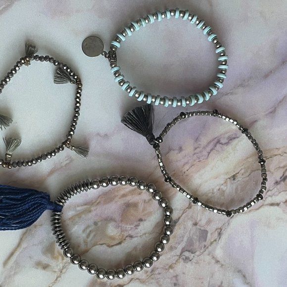 Stretch Bracelets (Navy) - Picture 5 of 5